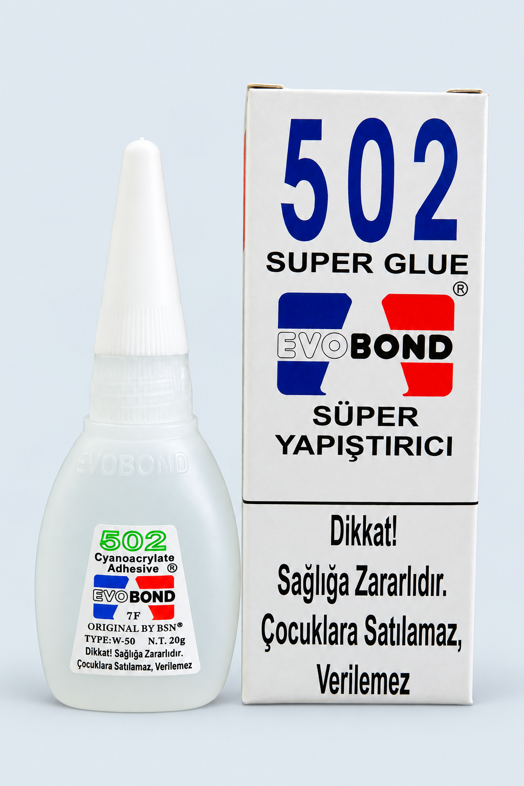 EVOBOND 502 20 g şişe ve tekli kutu
